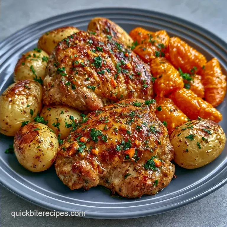 One-Pan Garlic Butter Easy Chicken Dinner for Dad