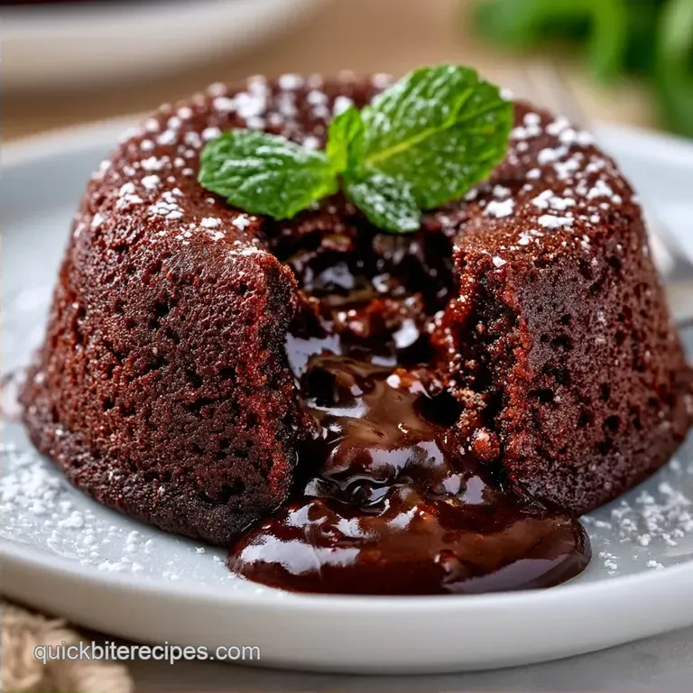 Molten Chocolate Cake in 22 Minutes