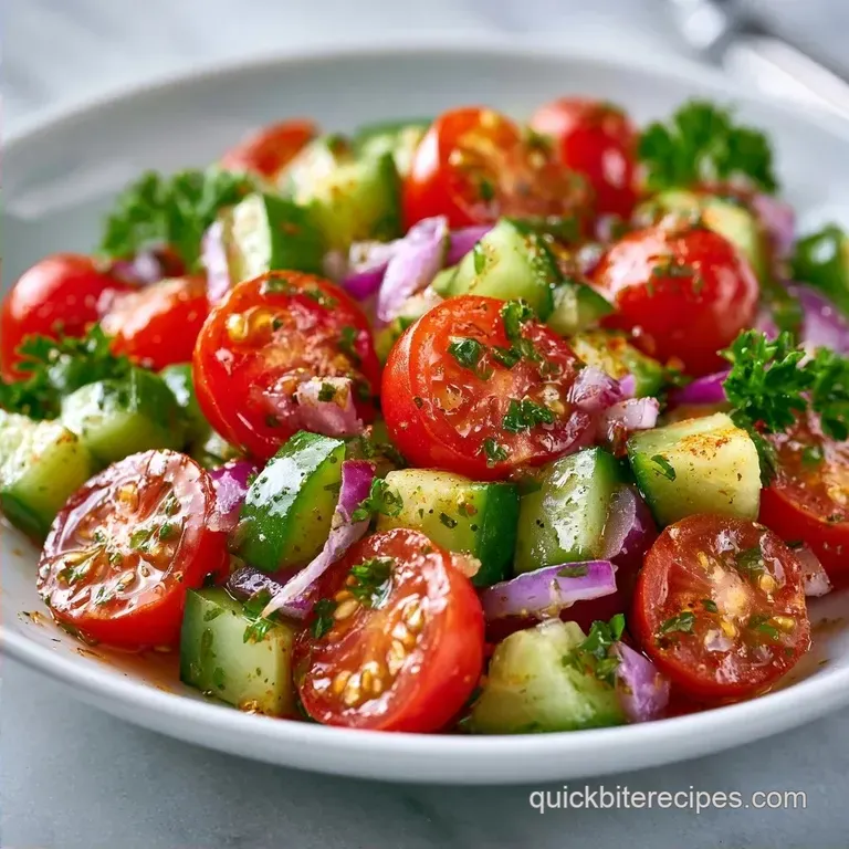 Easy Cucumber Cherry Tomato Salad: Crisp and Bright