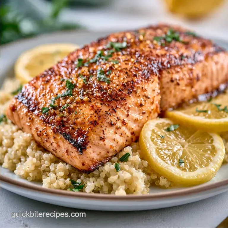 Lemon-Herb Salmon & Quinoa Salad: 30 Minutes