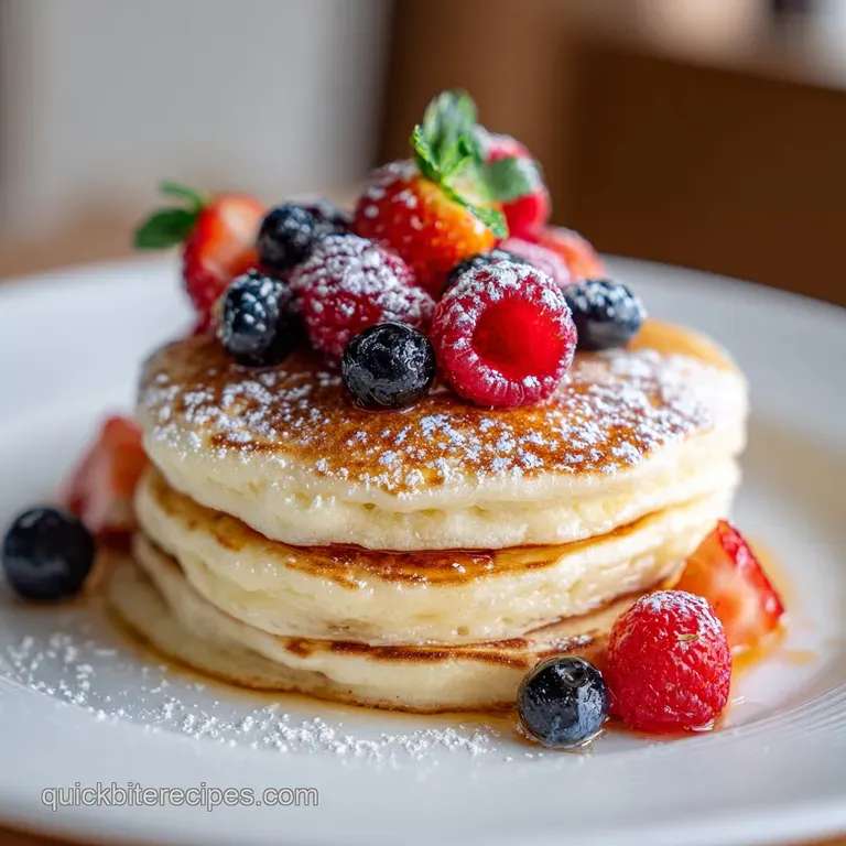 Easy Fluffy Pancakes From Scratch