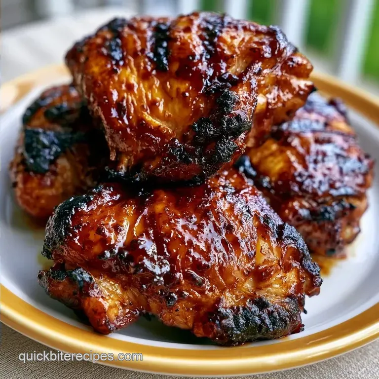 Mahogany-Glazed Fathers Day Grilled Chicken
