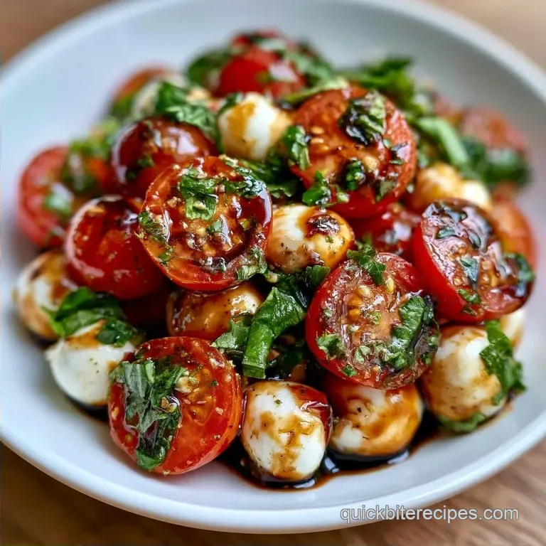Fresh Basil Cherry Tomato Salad: Glossy and Tangy
