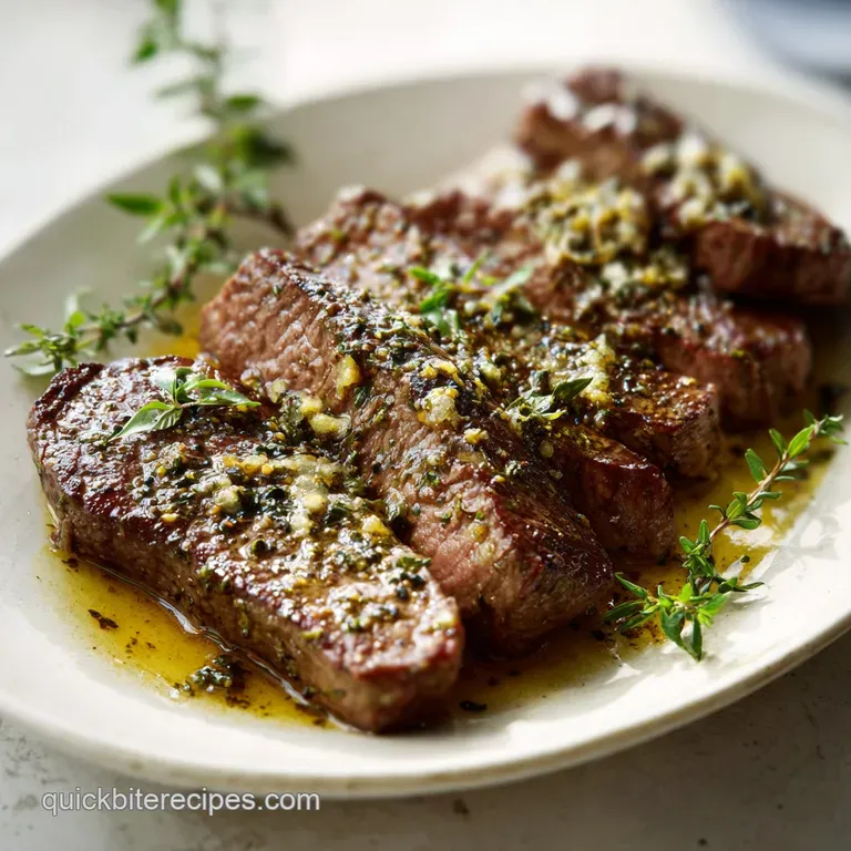 Garlic Butter Brazilian Steak: Pan-Seared and Rich
