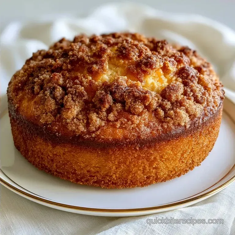 Greek Yogurt Coffee Cake with Cinnamon Crust