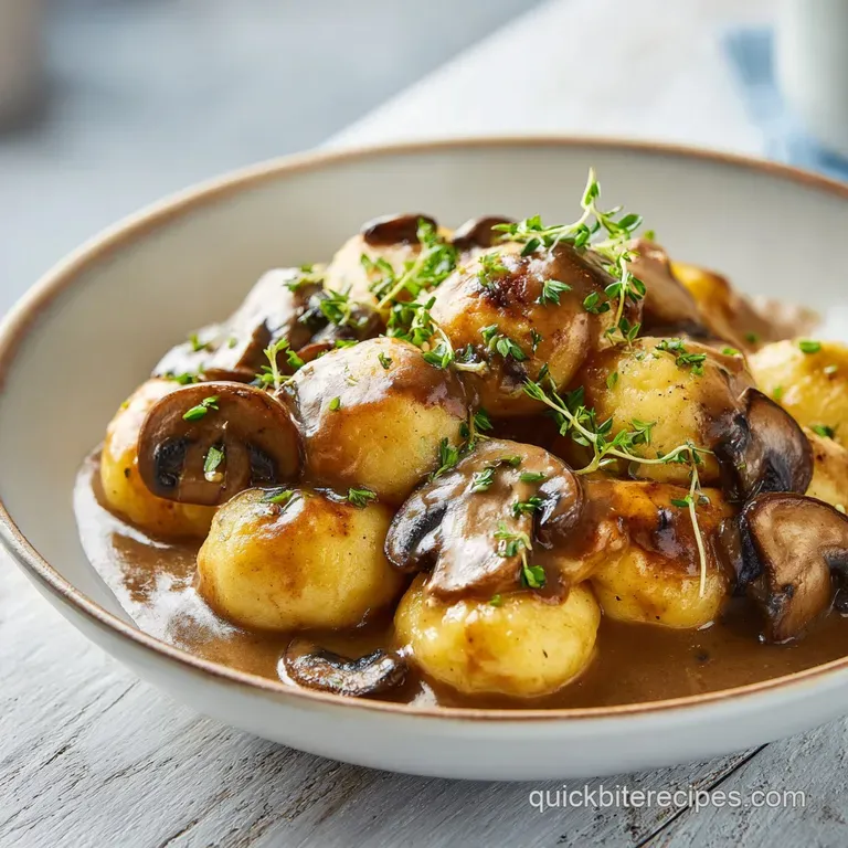 Kopytka with Mushroom Sauce: Pillowy and Silky