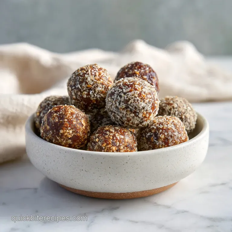 Date and Oat Energy Bites: Quick and Healthy