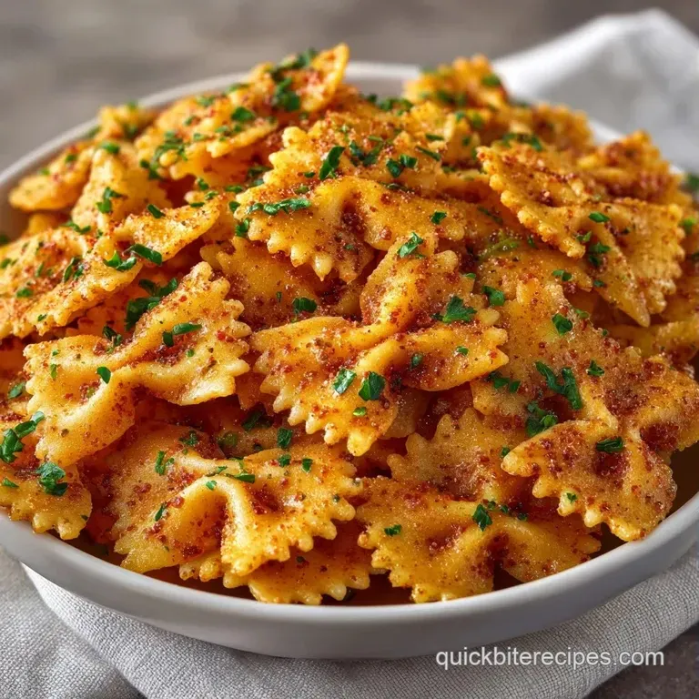 Golden, crunchy pasta curls arranged neatly on a white ceramic plate beside a swirl of zesty garlic aioli.