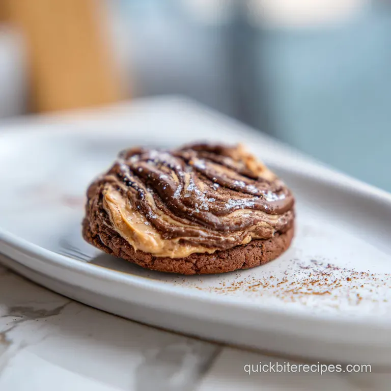 Peanut Butter Brownie Swirl Cookie: Fudgy and Marbled
