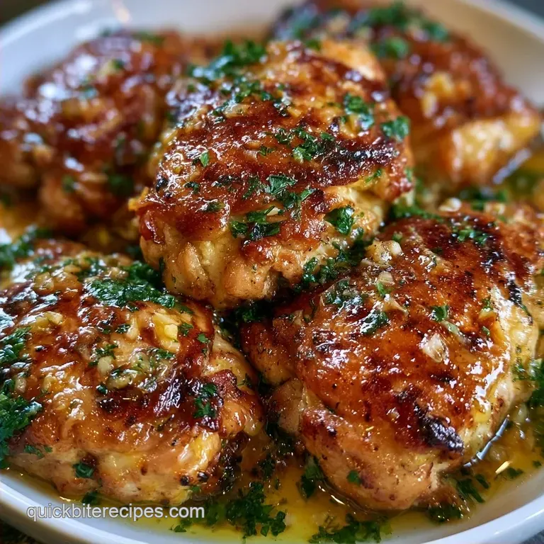 Garlic Butter Chicken Thighs: Pan-Seared and Golden