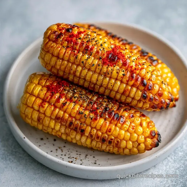 Quick Grilled Corn on the Cob with Lime
