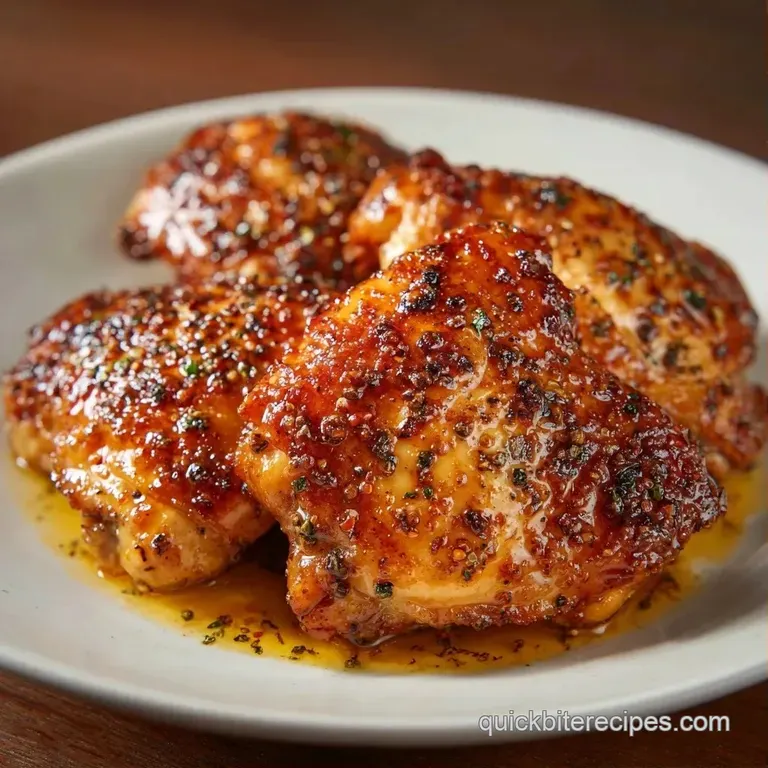 Juicy chicken thighs with charred skin resting on fluffy white rice and vibrant steamed broccoli in a glass container.