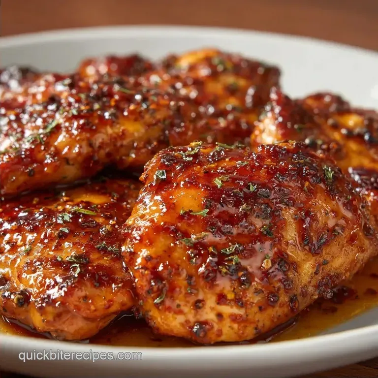 Quick Pressure Cooker Thighs: Mahogany Crust