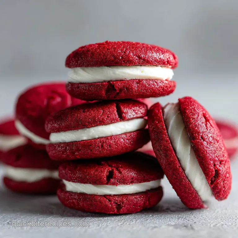 Red Velvet Cream Cheese Thumbprint Cookies: Velvety