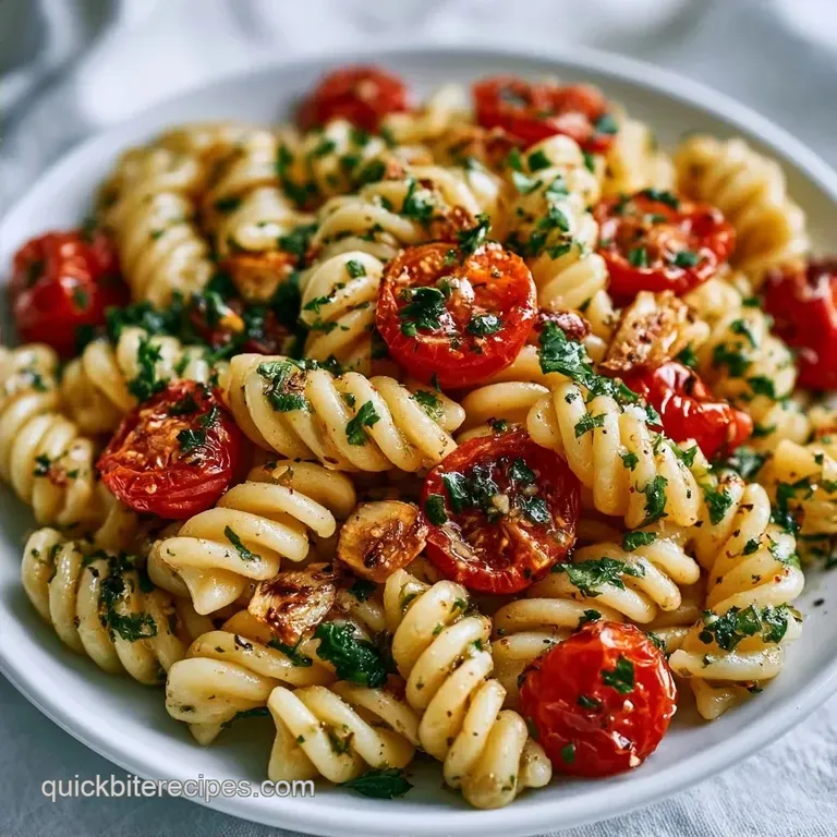 Roasted Cherry Tomato Pasta Sauce with Garlic