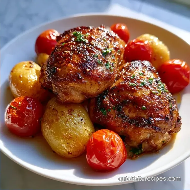 Chicken Cherry Tomatoes with Baby Potatoes