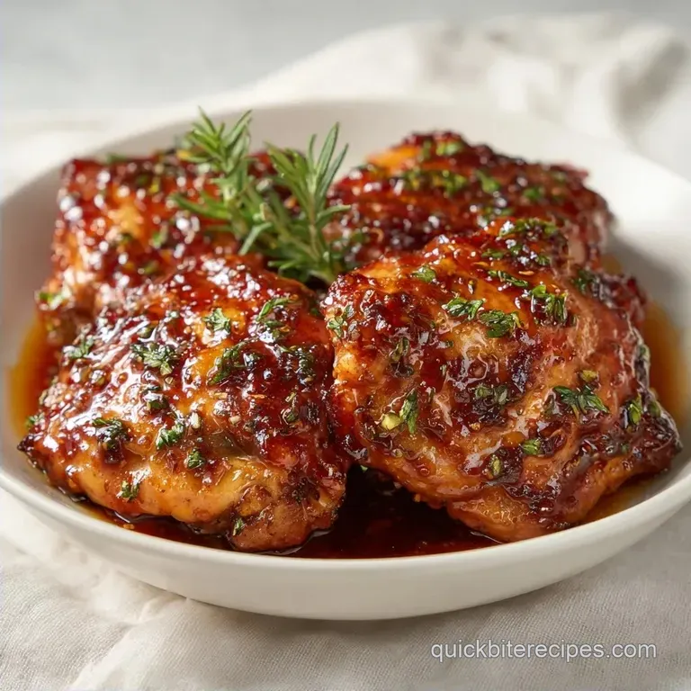 Simple Crockpot Thigh Recipe: Tender and Glazed