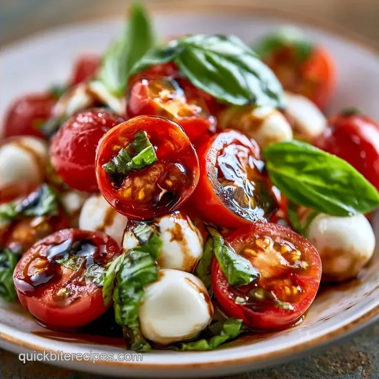 Simple Mozzarella Cherry Tomato Salad in 15 Minutes