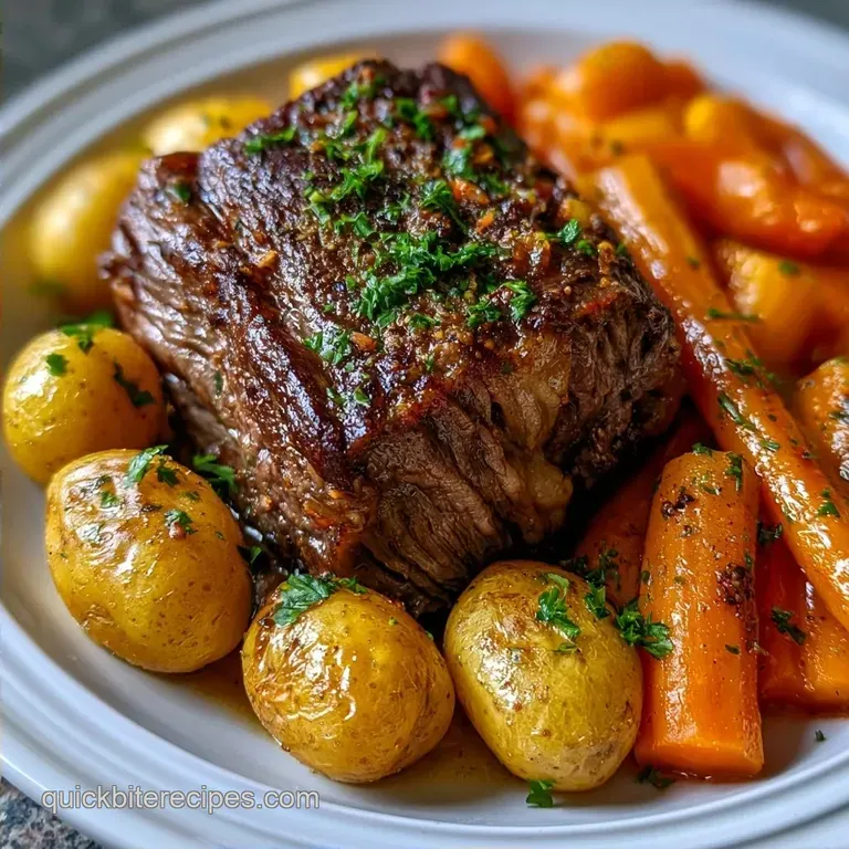 Slow Cooker Beef Roast with Baby Potatoes