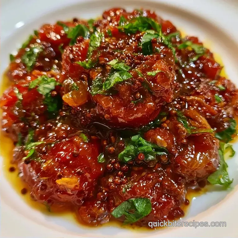Spicy Indian Cherry Tomato Chutney