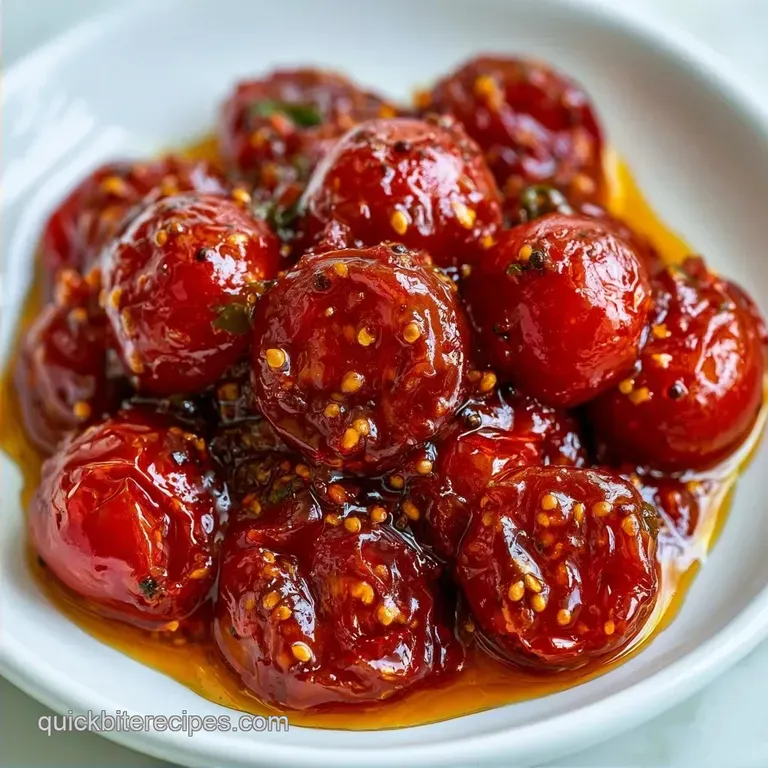 Spicy Cherry Tomato Indian Pickle: Andhra Style