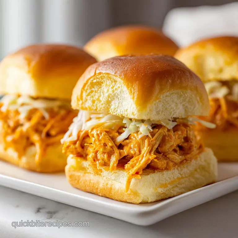 Buffalo Chicken Sliders: Zesty and Golden