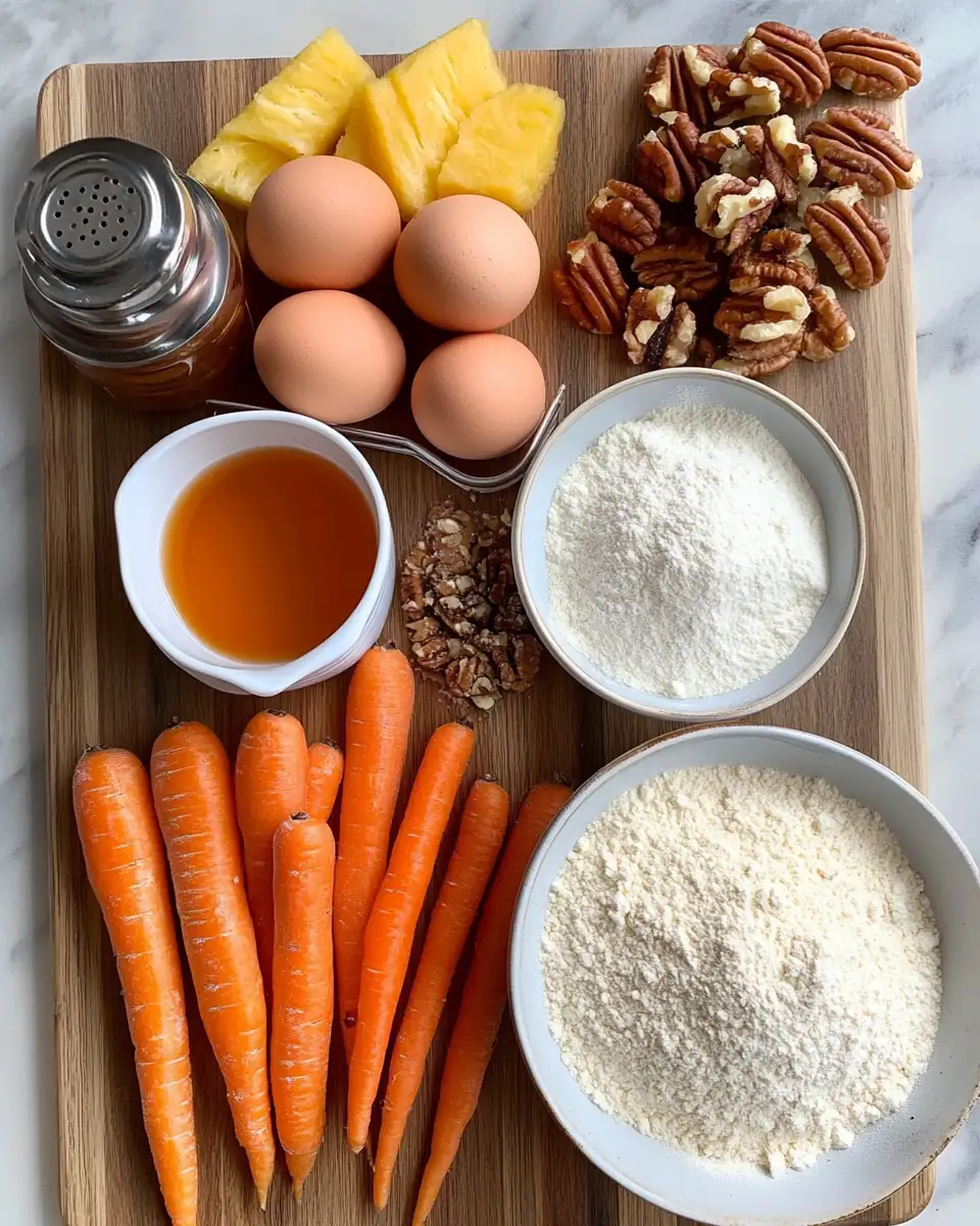 Irresistibly Moist and Flavorful Amish Carrot Cake Recipe You'll Crave 4 Ingredients for Irresistibly Moist and Flavorful Amish Carrot Cake Recipe You'll Crave