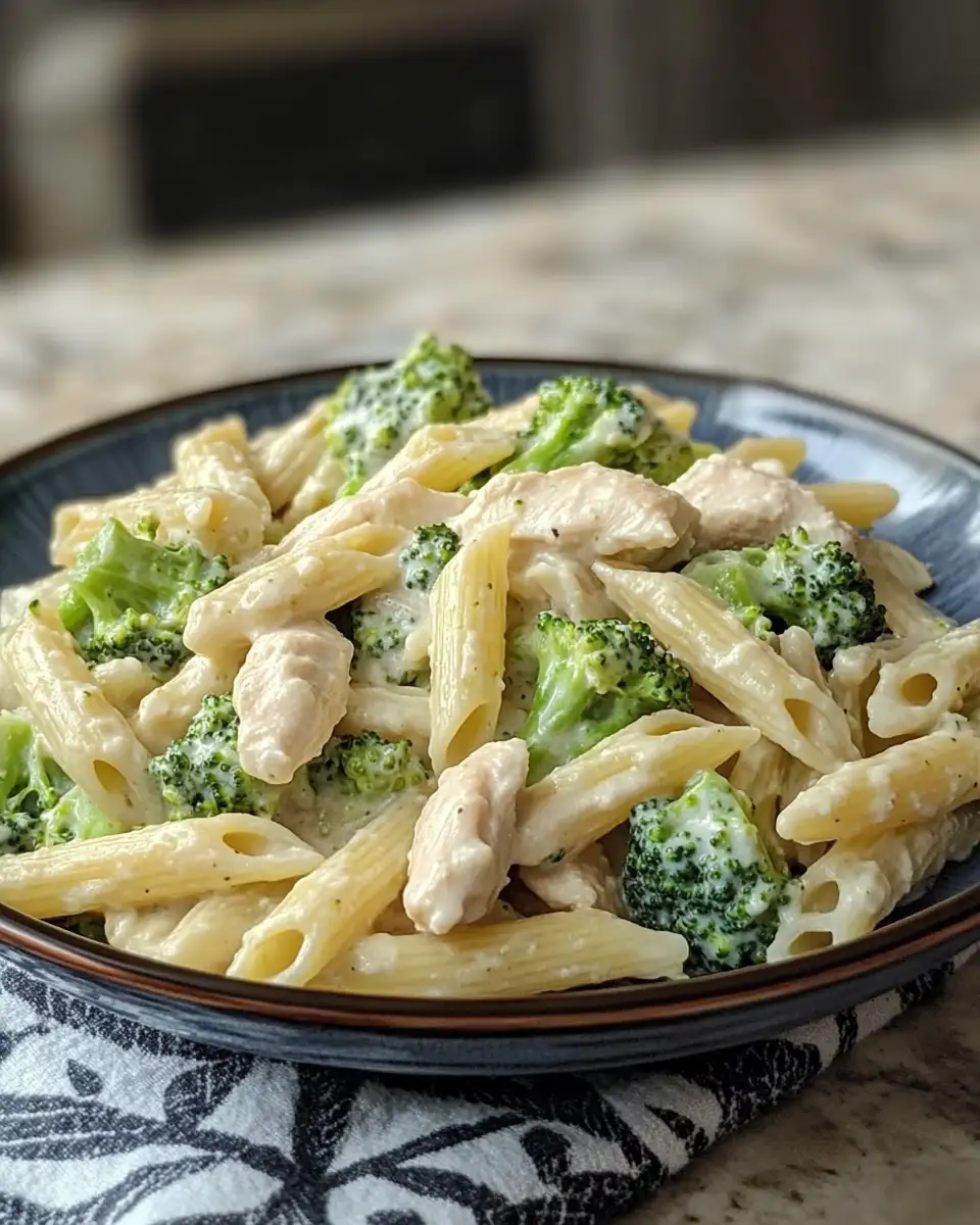Indulge in Comfort: Creamy Broccoli and Chicken Penne Delight