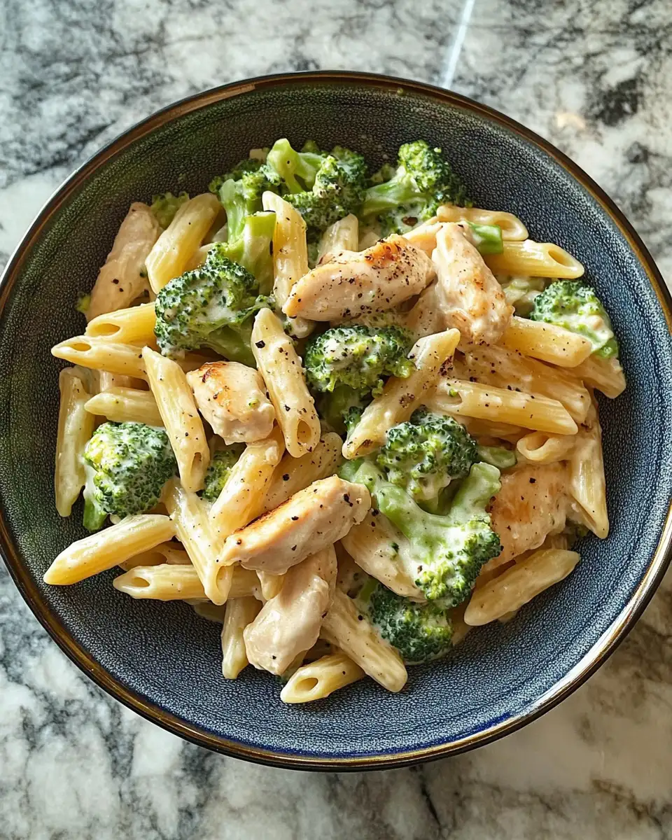 Indulge in Comfort: Creamy Broccoli and Chicken Penne Delight 4 Ingredients for Indulge in Comfort: Creamy Broccoli and Chicken Penne Delight