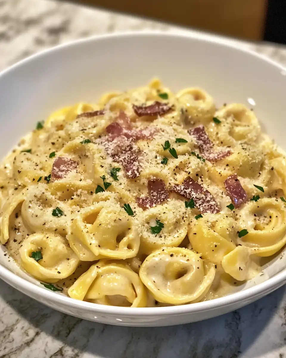 The Ultimate Creamy Tortellini Carbonara Recipe