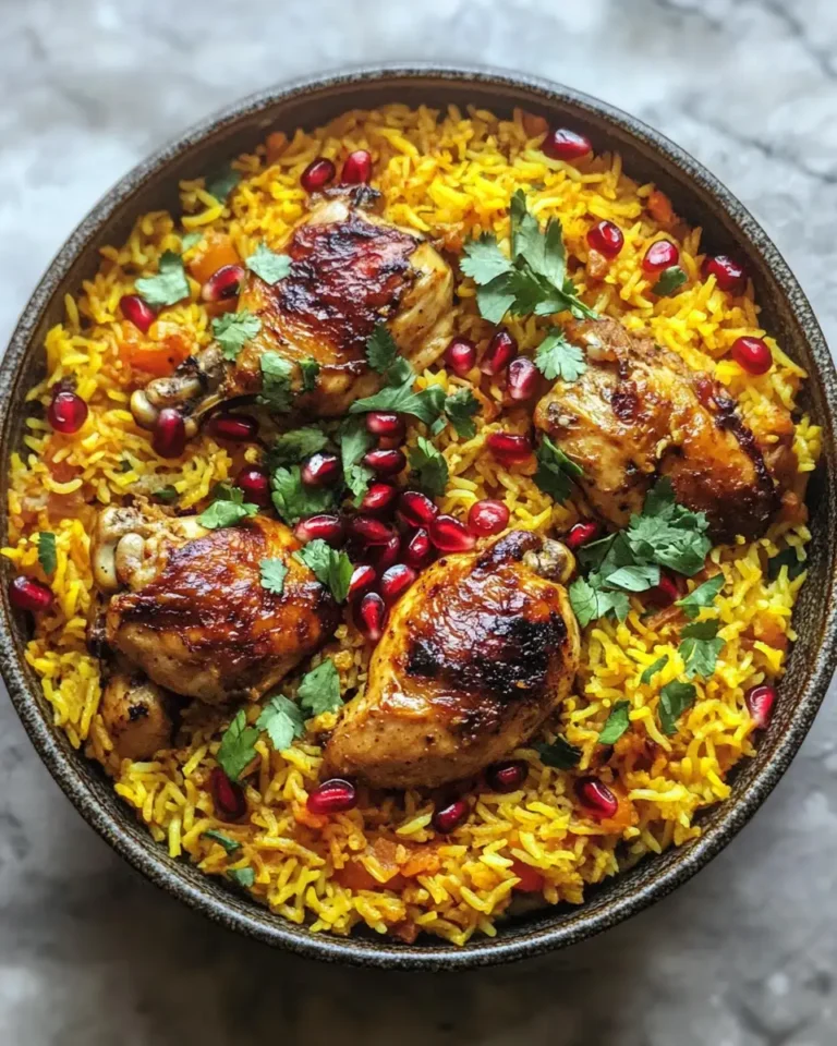 Savor the Flavors of Persia: Exquisite Chicken Pilaf with Saffron and Pomegranate 5 Savor the Flavors of Persia: Exquisite Chicken Pilaf with Saffron and Pomegranate - Featured Image